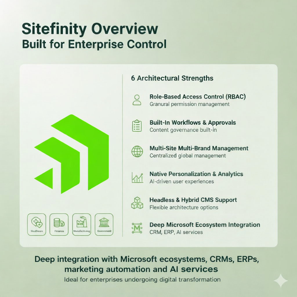 Sitefinity Overview — Built for Enterprise Control